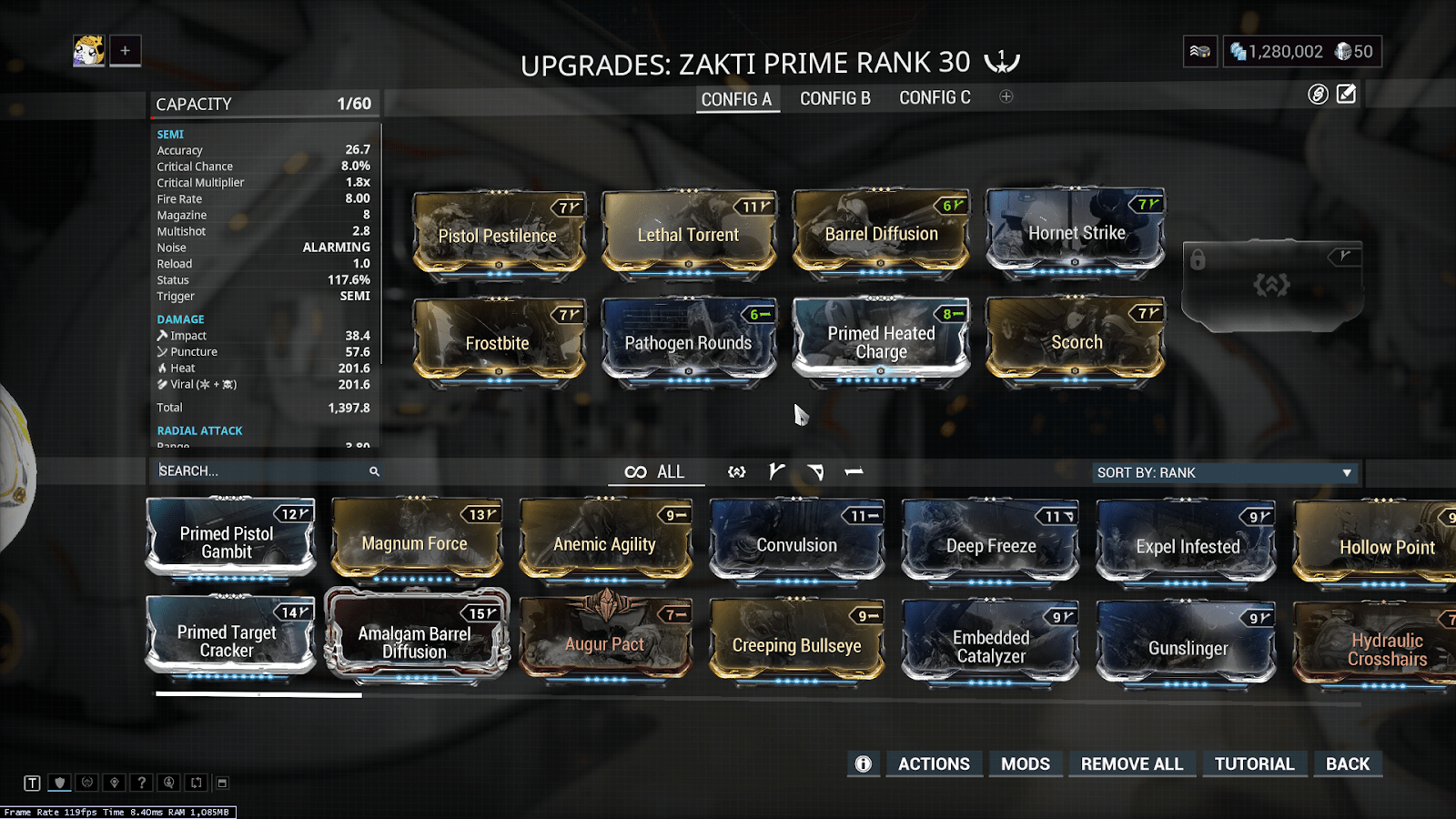 warframe how to max out mods